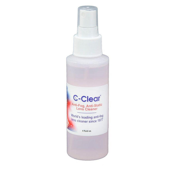 Four ounce spray bottle of C-clear anti fog 